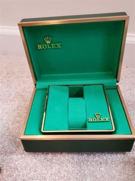 rolex box by year|empty rolex box price.